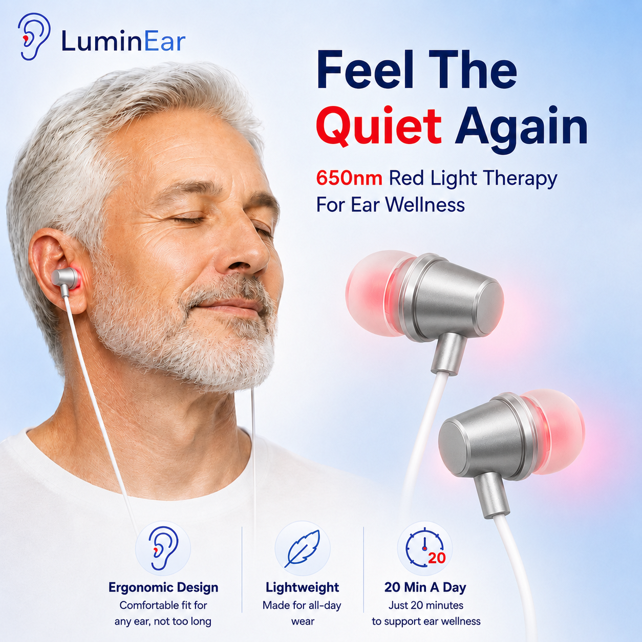 LuminEar Buds — Quiet for Ringing Ears✨